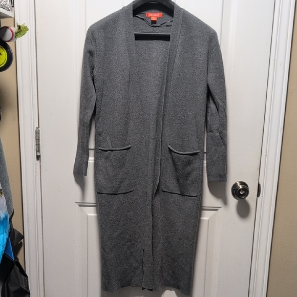Joe Fresh Dark Gray Long Cardigan - Picture 2 of 9